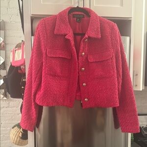 Hot Pink Tweed Jacket